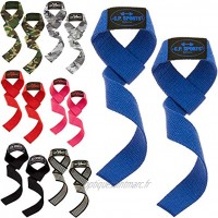 C.P.Sports Sangles de traction standard bodybuilding musculation fitness traction lifting straps grips